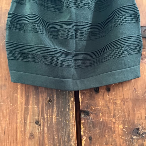 Rehab Ribbed Mini-Skirt Medium Green - Picture 8 of 8